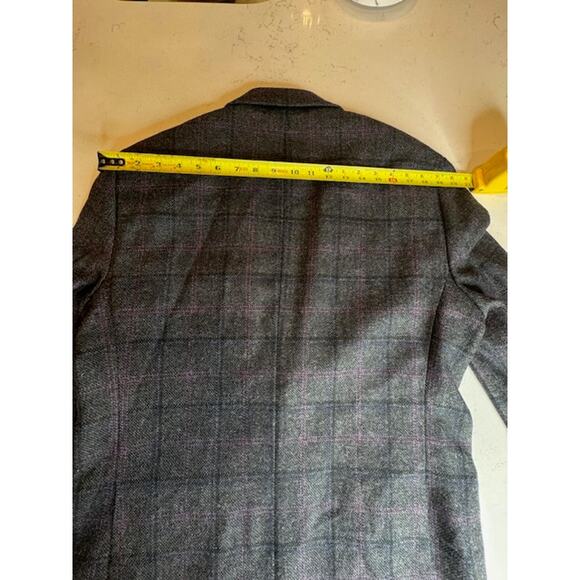 Jos. A. Bank Mens Sz 42R Gray Windowpane Jacket Tailored Fit Wool Blazer - Picture 12 of 12